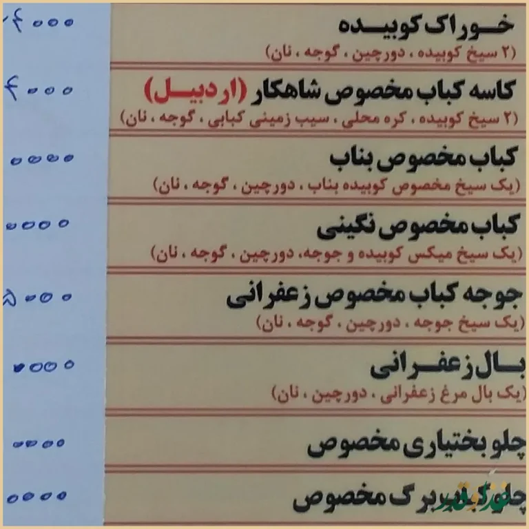 نان داغ کباب داغ شاهکار