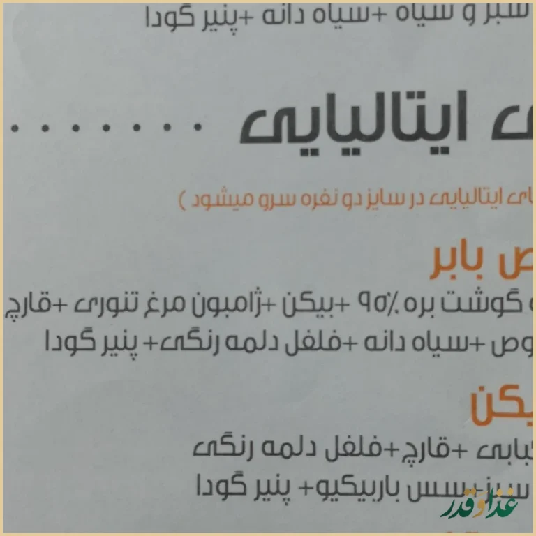 فست فود بابر برگر
