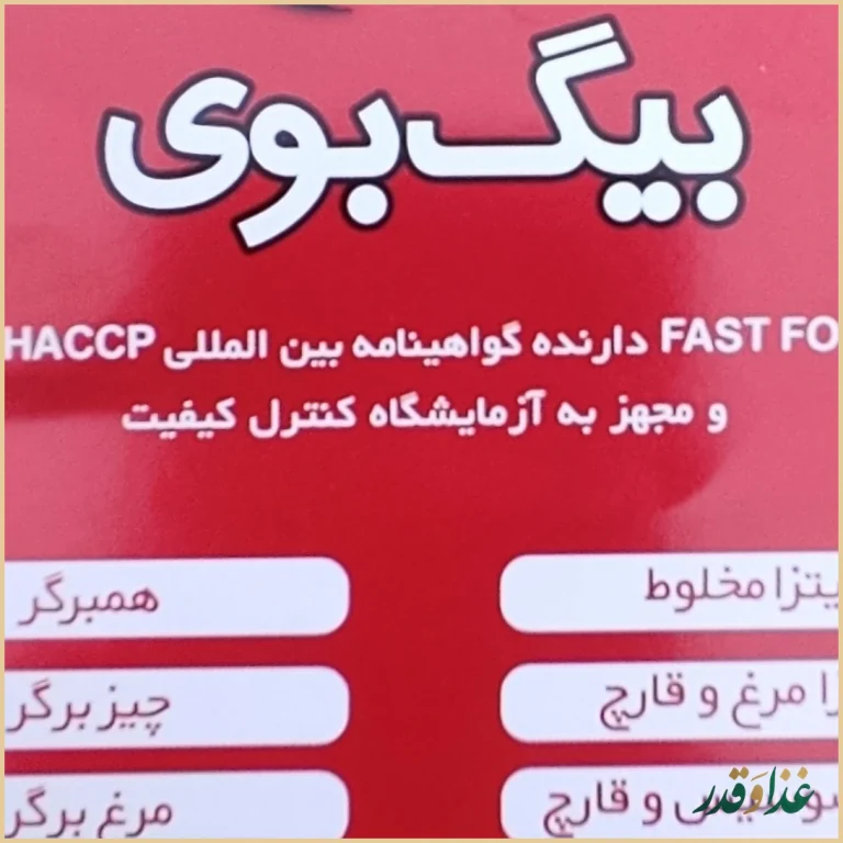 پیتزا بیگ بوی نیک بو