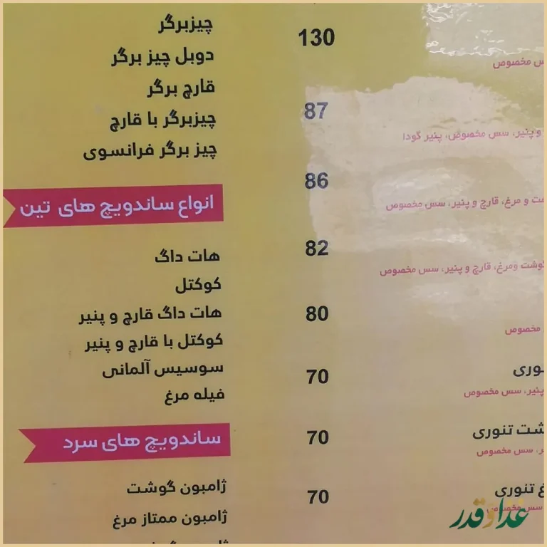 فست فود تین