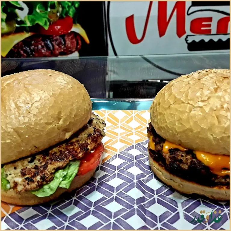 فست فود منو برگر