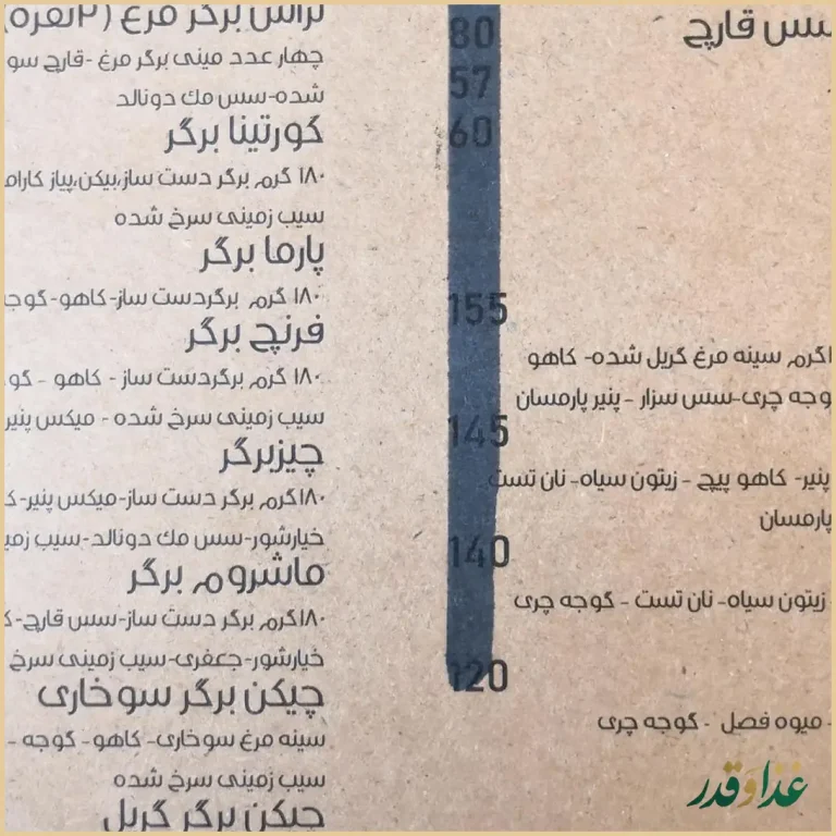 کافه رستوران تراس پارک