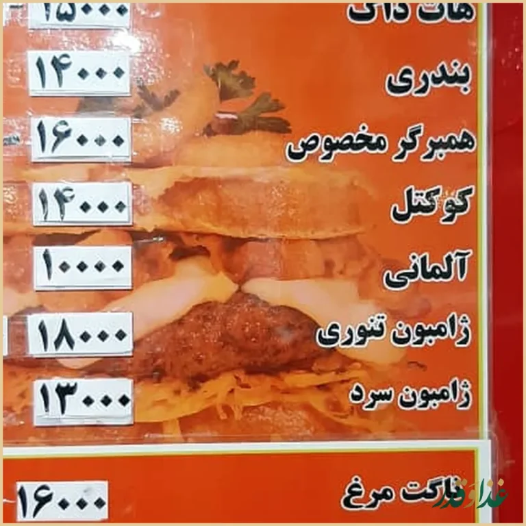 فست فود فلافل 20 ری