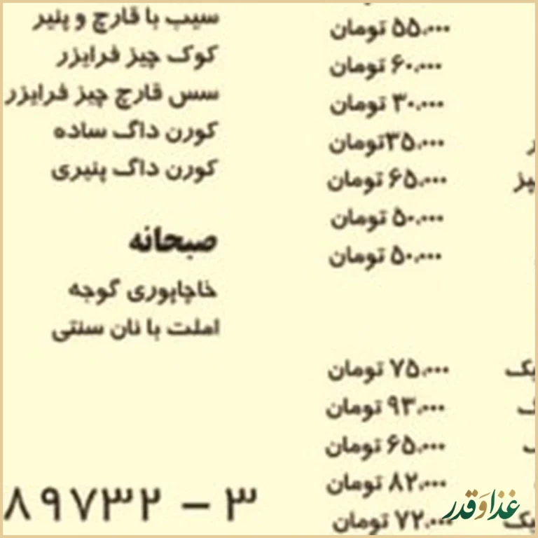 فست فود وگن تنوری