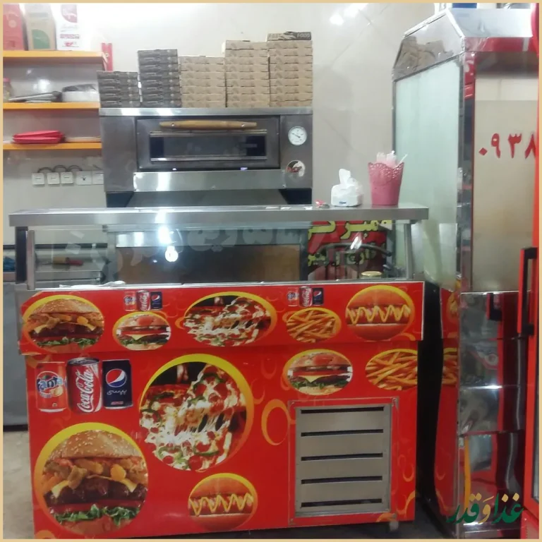 پیتزا ساندویچ و فلافل ایستک