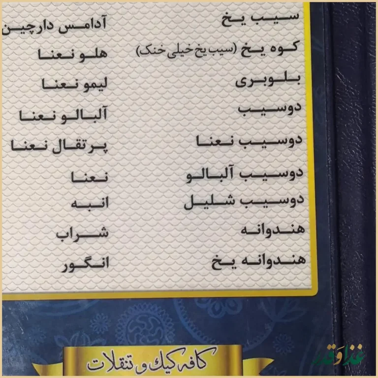 کافه و سفره خانه نارونی