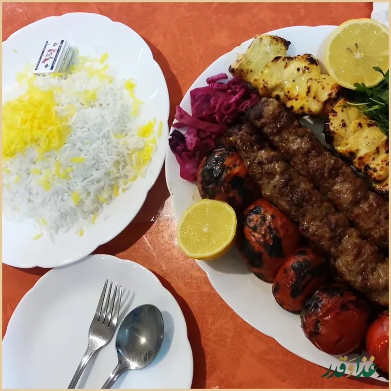 چلو کباب آبشار