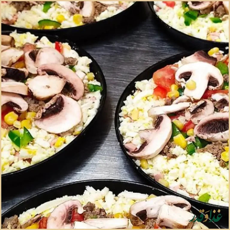 پیتزا ساندویچ رز زرد