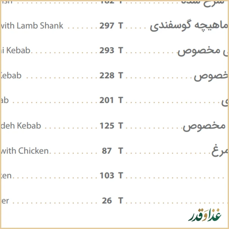 رستوران کافه ارکیده شعبه آرژانتین
