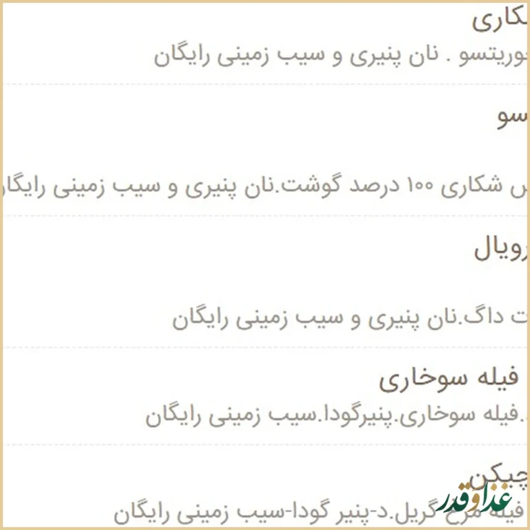 فست فود شبانه پلچینو