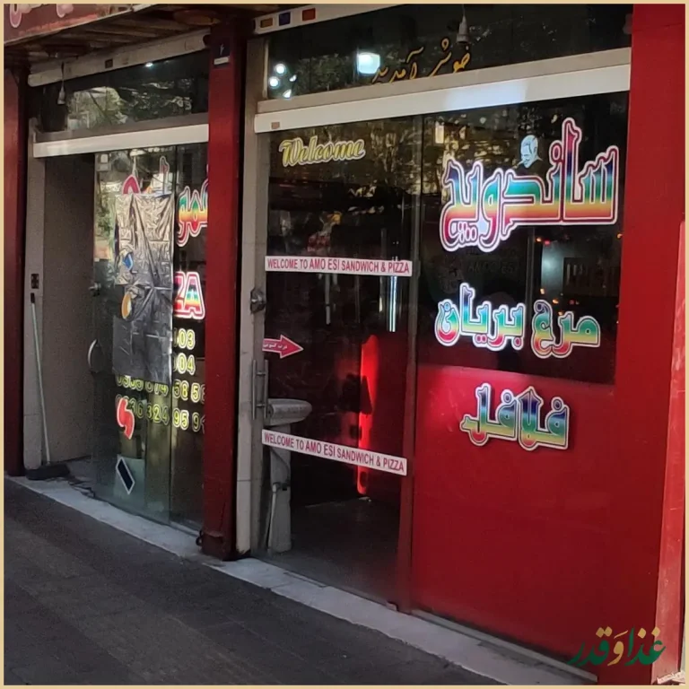 پیتزا ساندویچ فلافل عمو اسی