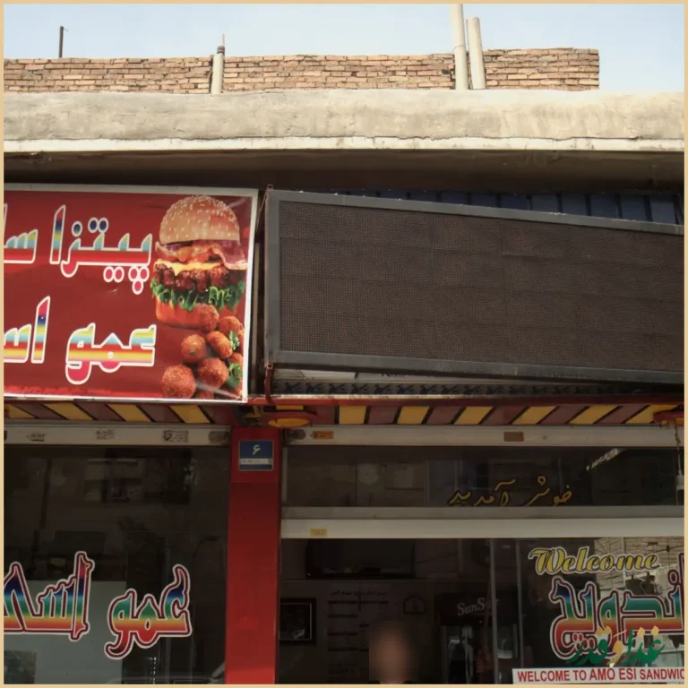 پیتزا ساندویچ فلافل عمو اسی