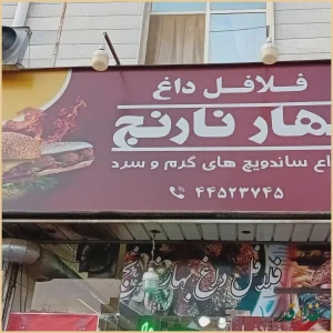 ساندویچ فلافل بهارنارنج