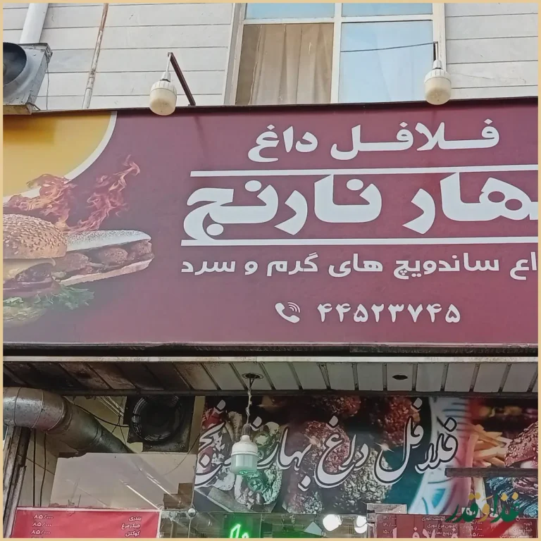 ساندویچ فلافل بهارنارنج