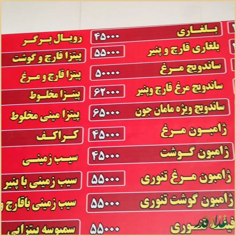 فلافل سلف سرویس مامان جون