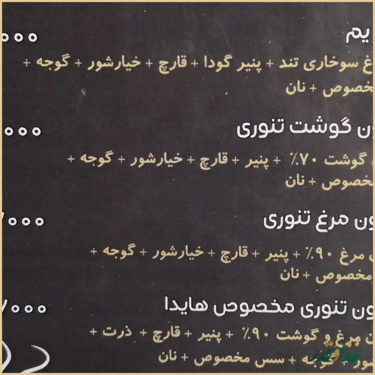 فست فود هایدا