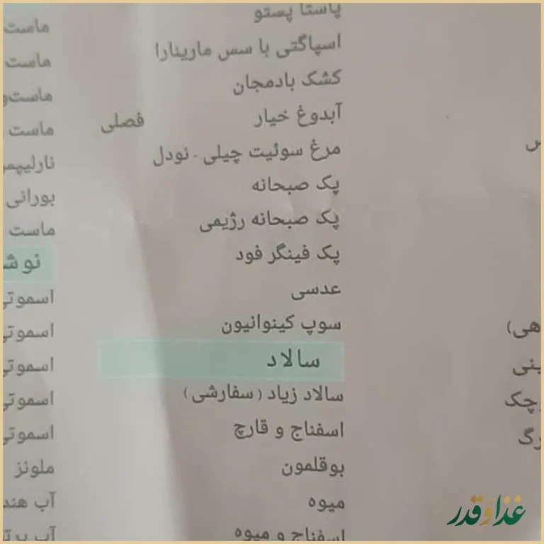 فست فود بوفه کانتینر