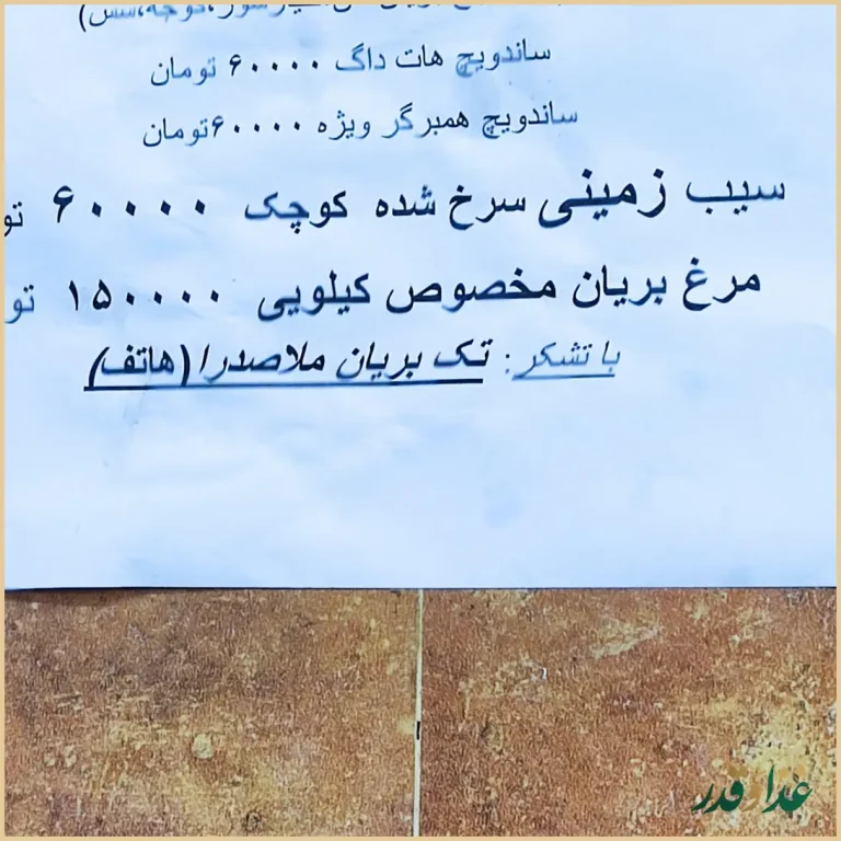 مرغ بریان ملاصدرا