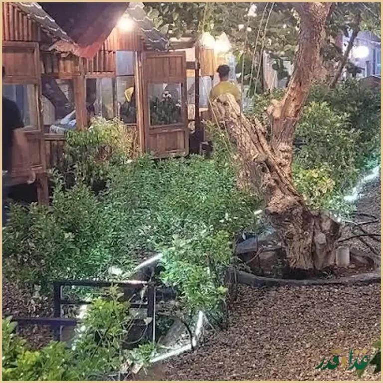 باغچه رستوران و کافی شاپ نان و نمک شهران