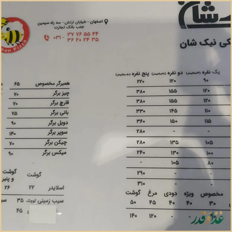 پیتزا کیکی نیکشان