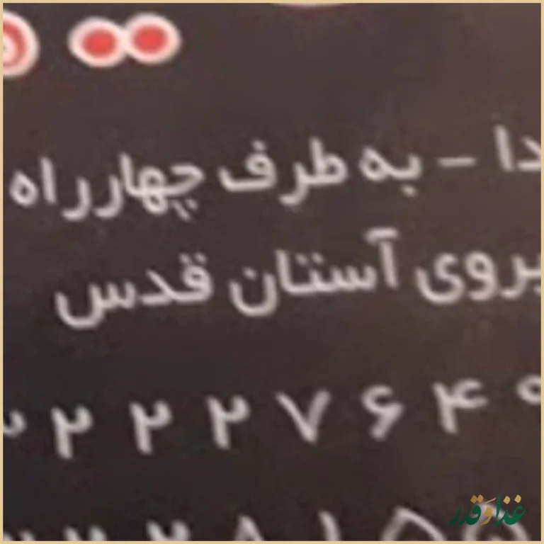 فست فود گل یخ