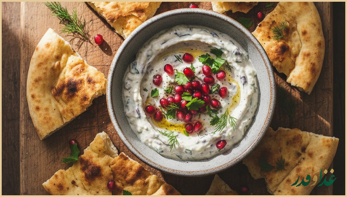 کاسه کال کباب با بادمجان و گردو