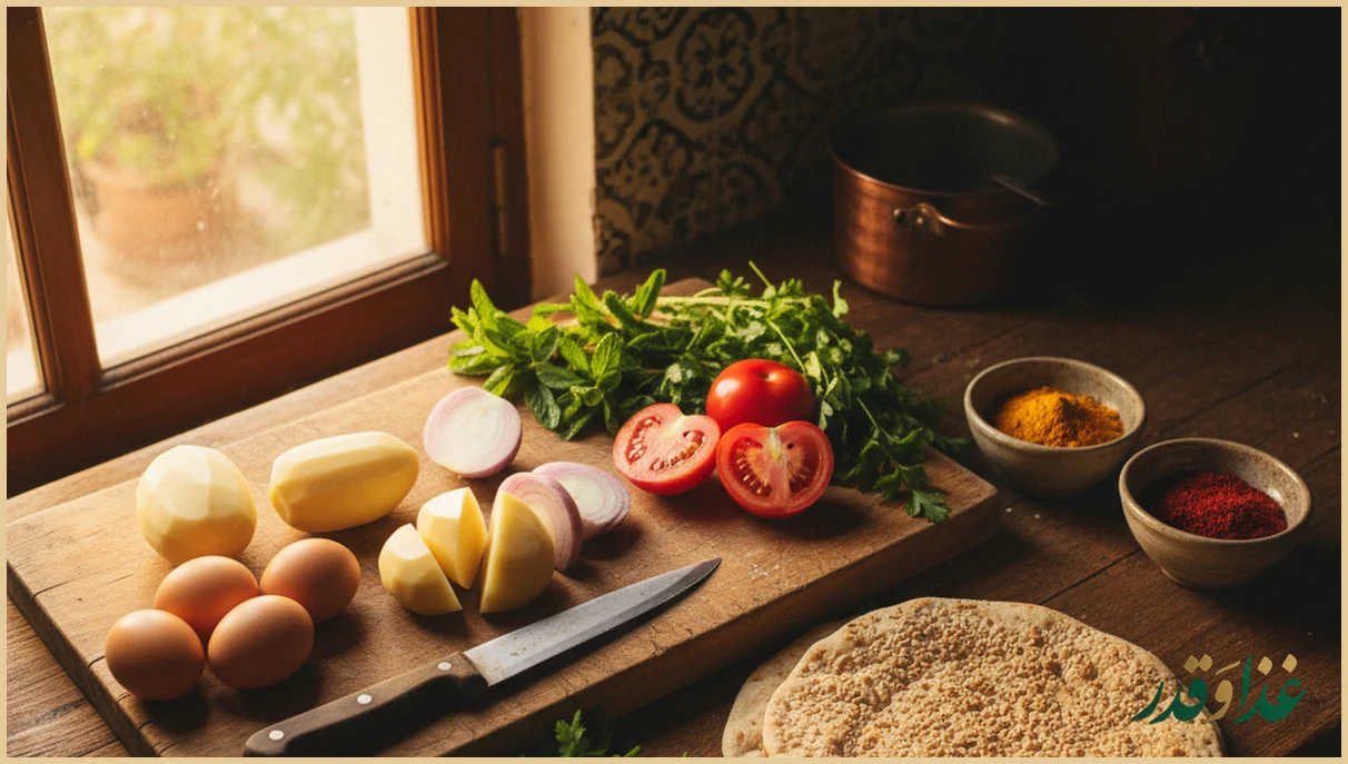 مواد اولیه ناهار سریع